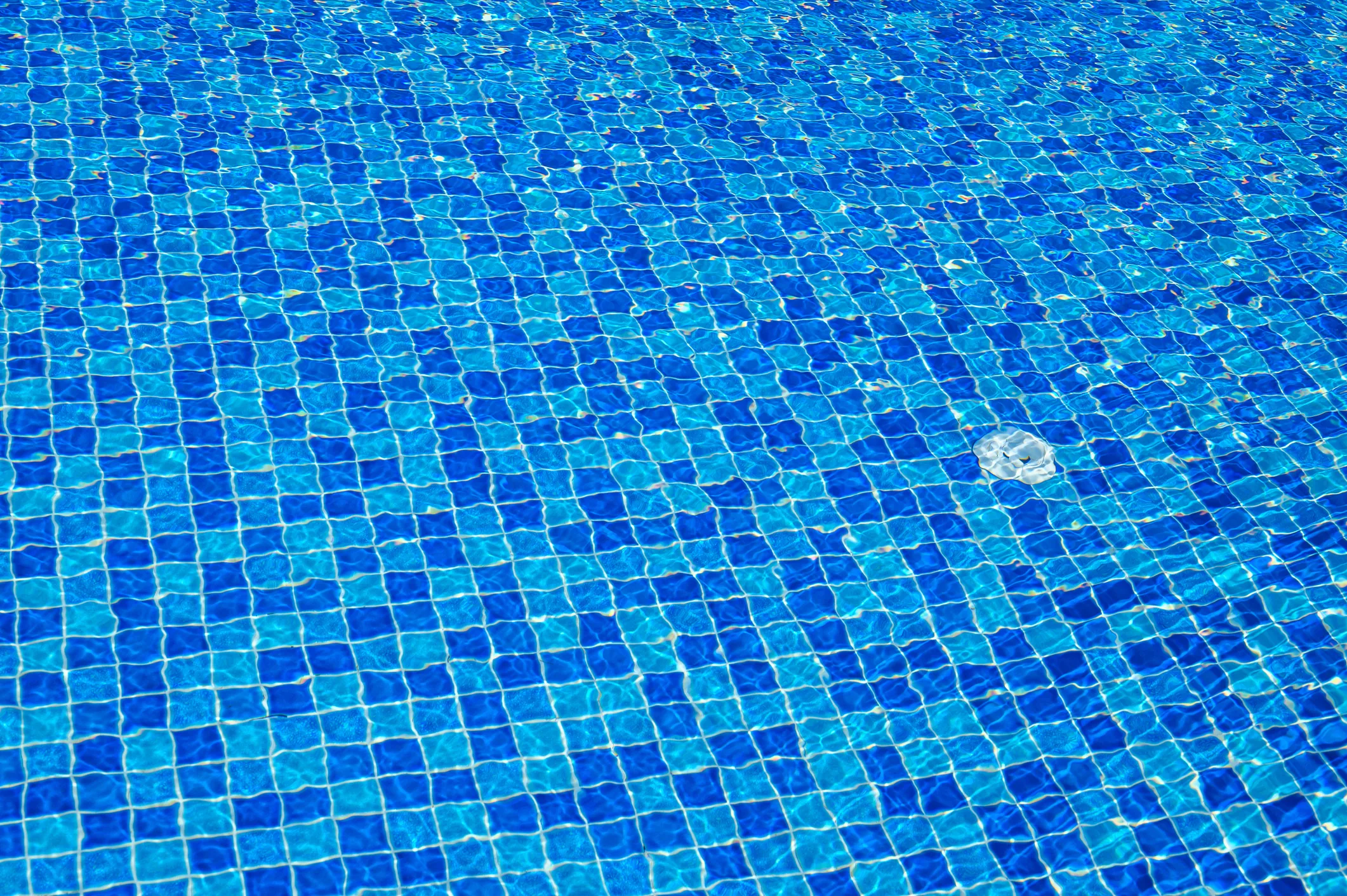 Pool tile bead blasting.
